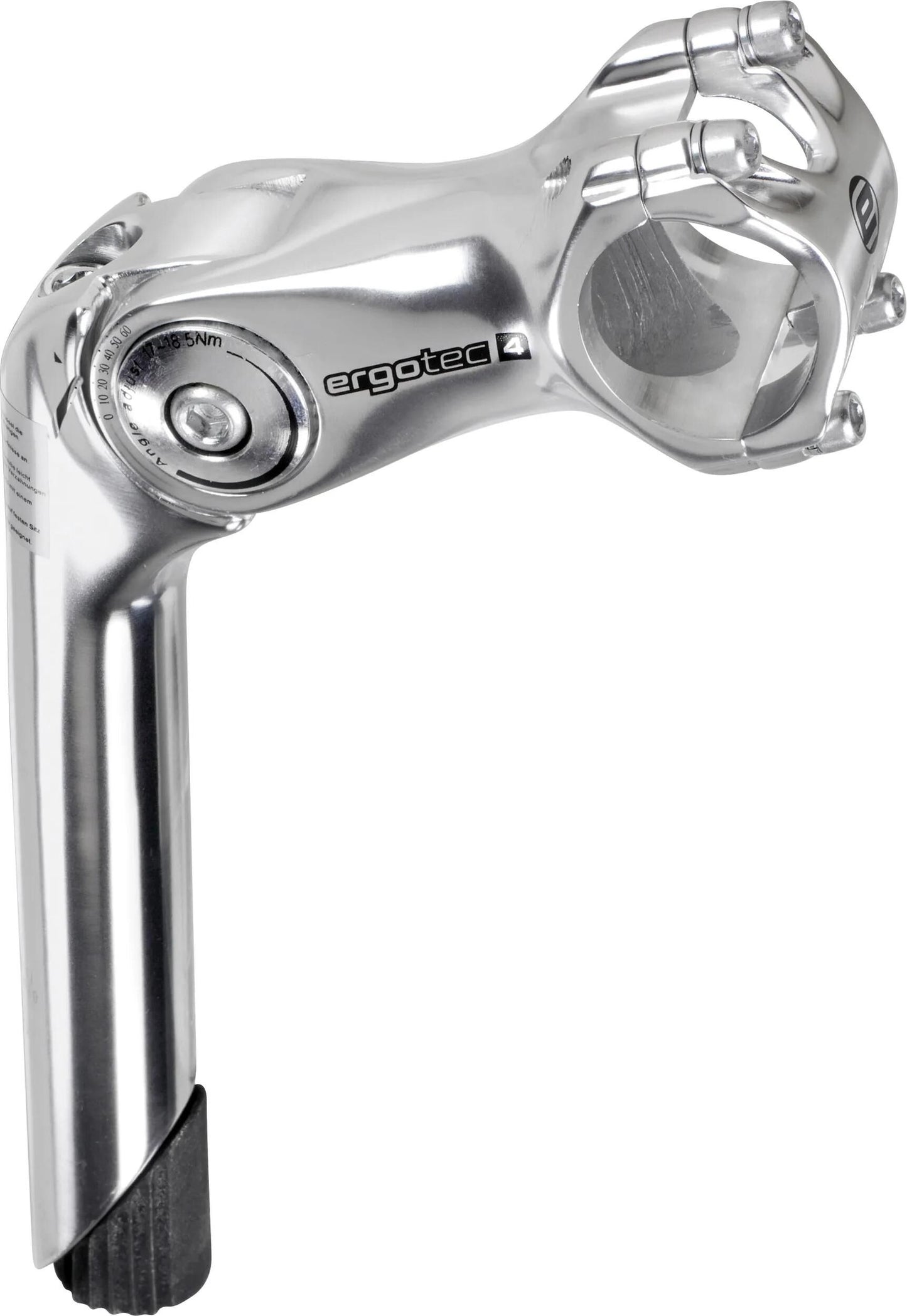 Octopus de tige Ergotec 2 Réglable 31,8 mm 110 mm argent