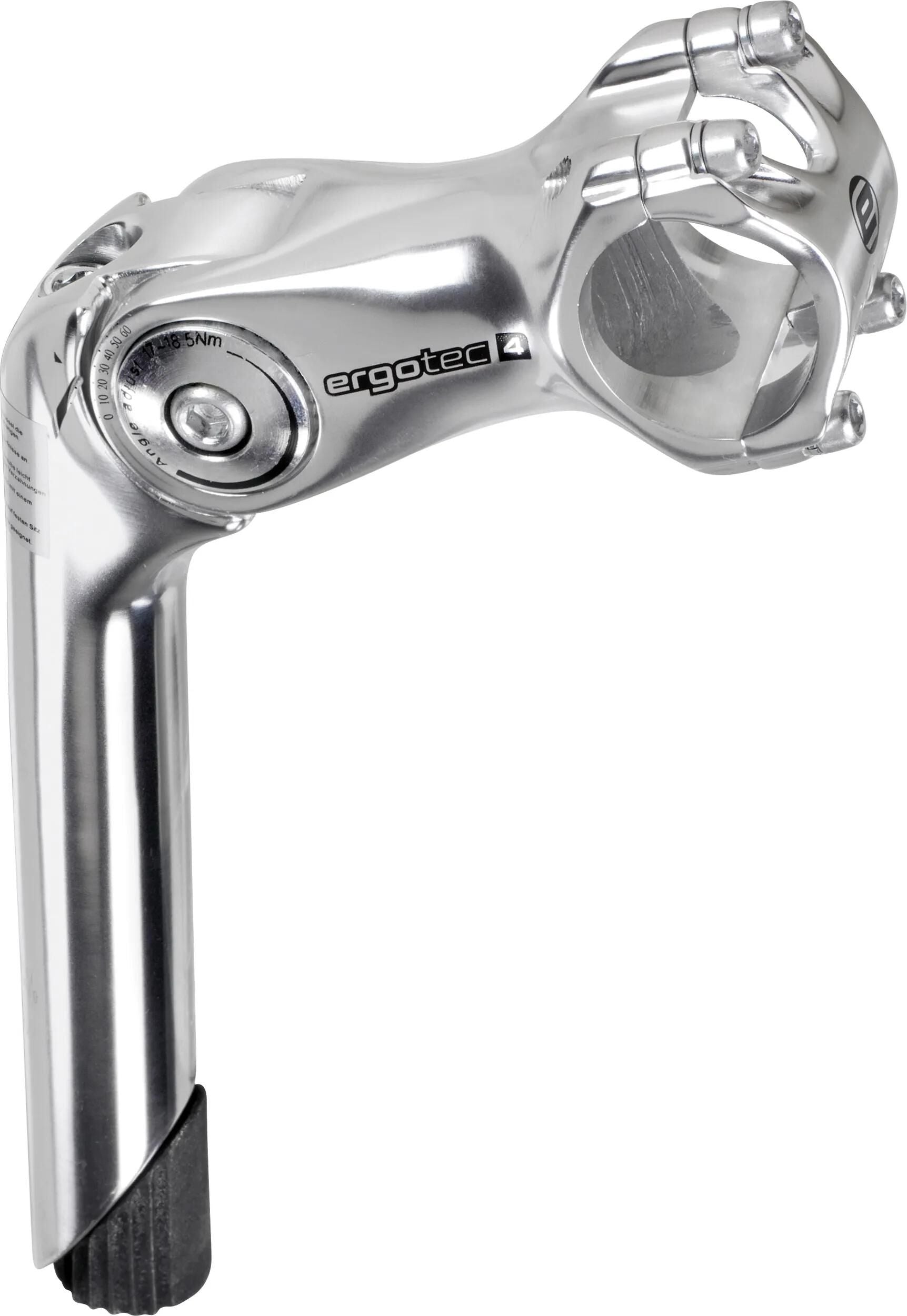 Octopus de tige ergotec 2 réglable 25,4 mm 110 mm argent