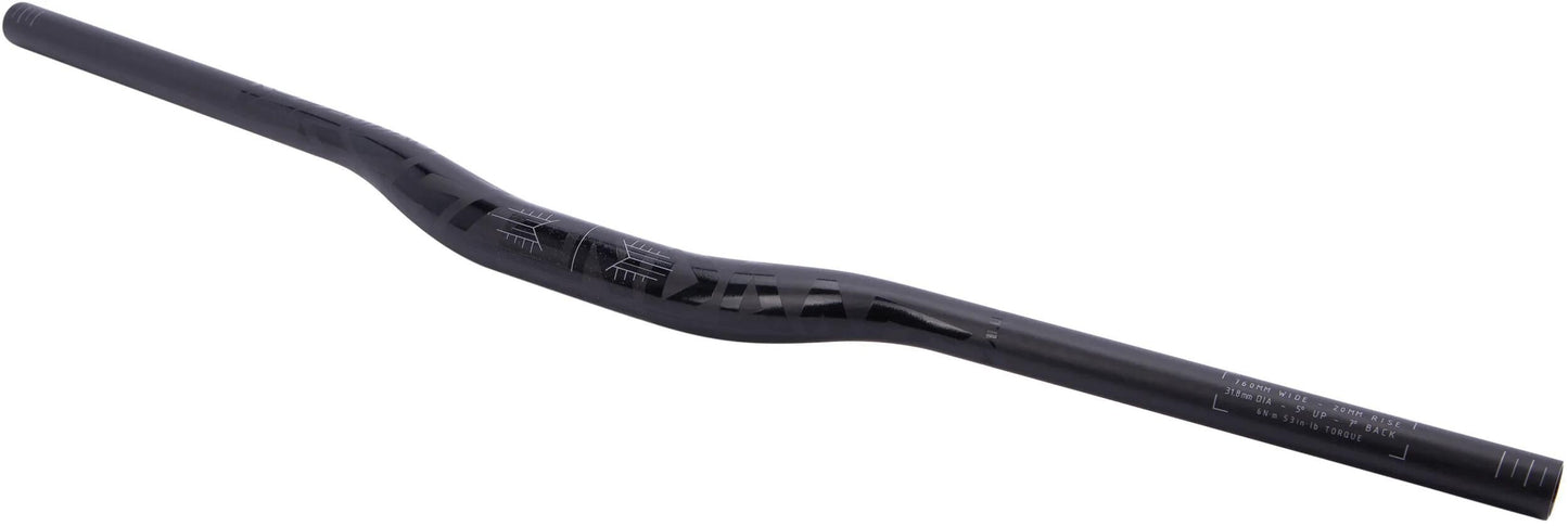 Descente du guidon Truvativ. Carbone 31,8x760mm