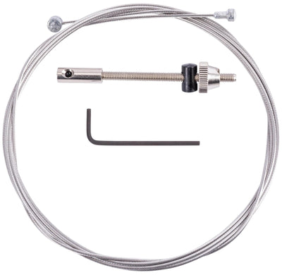 câble intérieur frein à tambour + extrémité vissée 225 cm