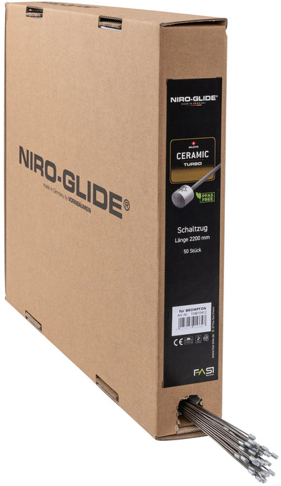 Niro-glide câble de dérailleur intérieur turbo en céramique niro glide câble de dérailleur turbo en céramique 2200 mm