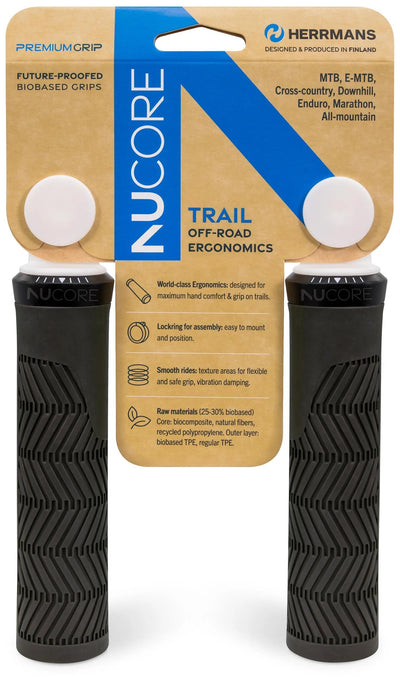 Jeu de poignées Sturmeyrcher Nucore Trail Wave 130 130 mm Noir