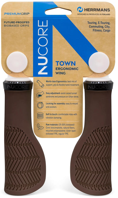 Sturmeyarcher Handle Set Nucore Town Wave 130 130 mm brun