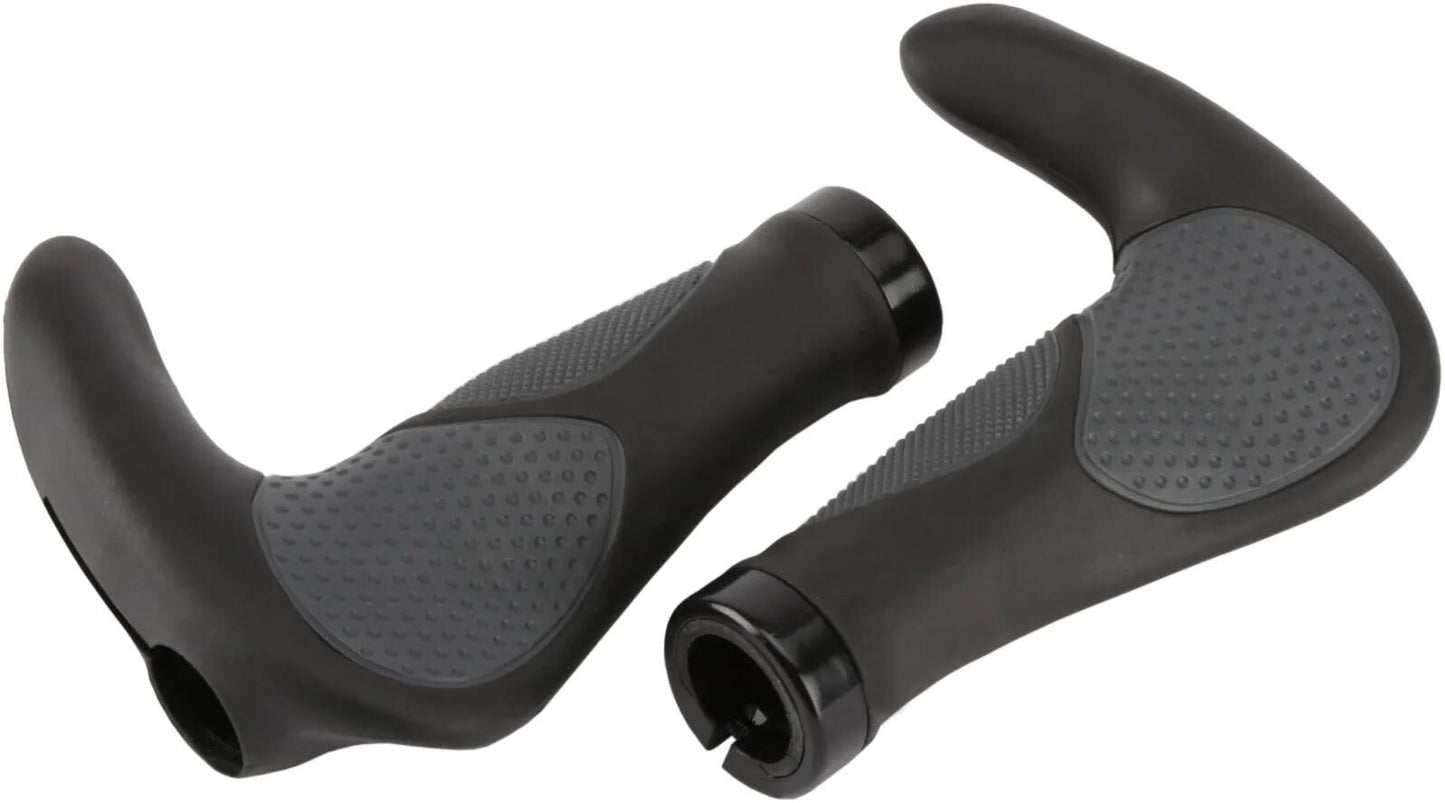 Ergotec gère Oslo Bar-End Long noir gris noir