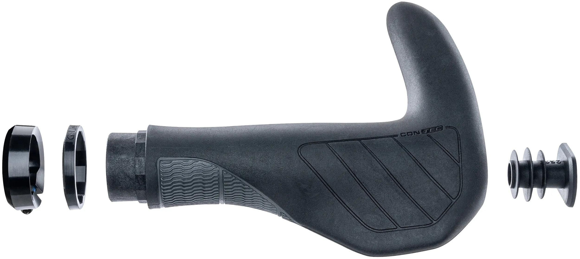 Contec poignées fusionner barre de trekking ct poignées fusionner barre de trekking, 140 mm, noir