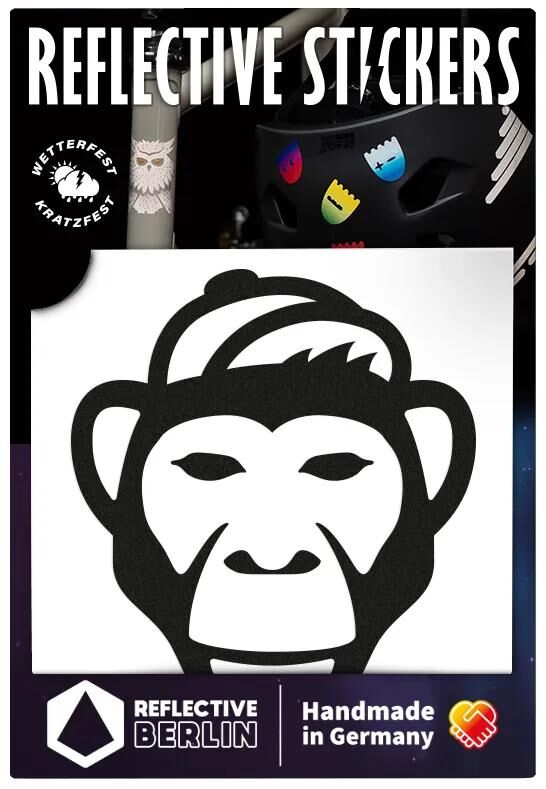 Reflective Berlin Ref.Sticker Ref.Berlin singe noir