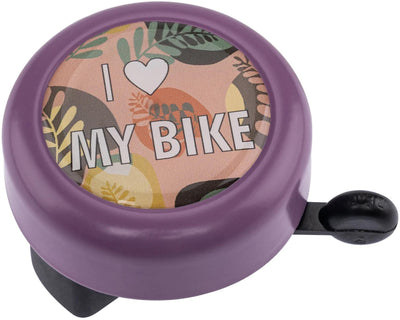 Reich Rich Motif Bell j'aime mon vélo violet Pai