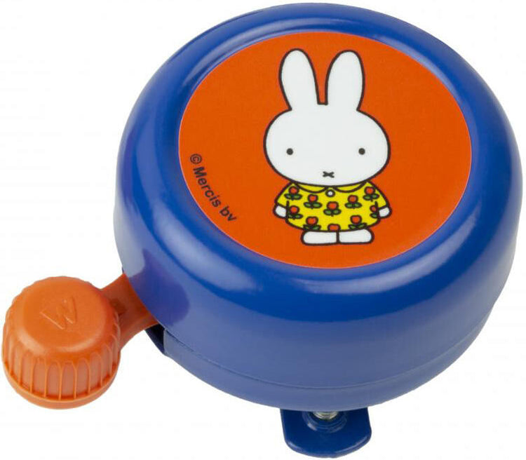 Cloche enfant Widek Miffy avec robe à fleurs bleu sur carte