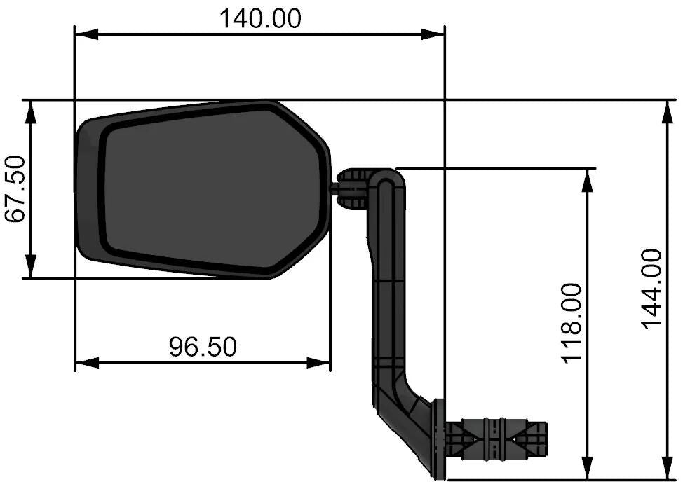 Miroir arrière Contec E-View Evo