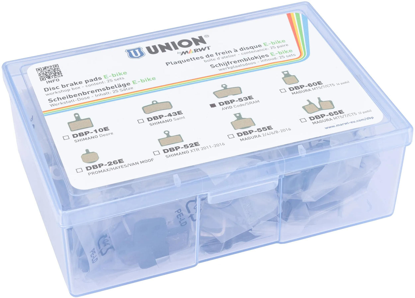 Bloc de frein à disque Marwi SET DBP-53E AVID CODE SRAM (25e)