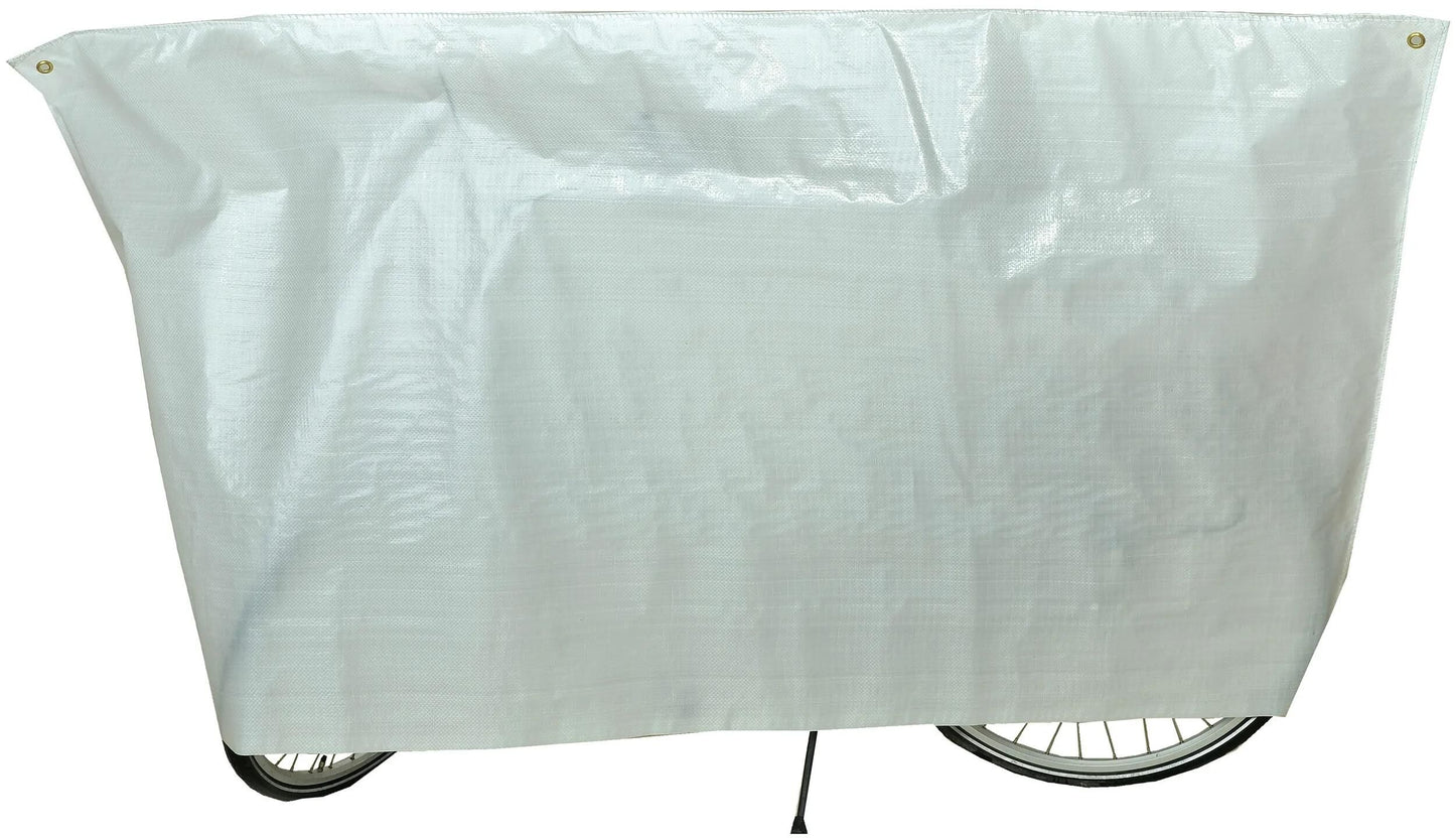 Couverture de protection des vélos VK (2) blanc avec anneaux