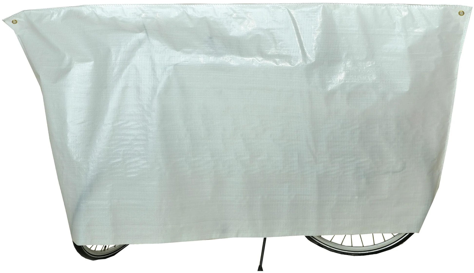 Couverture de protection des vélos VK (2) blanc avec anneaux
