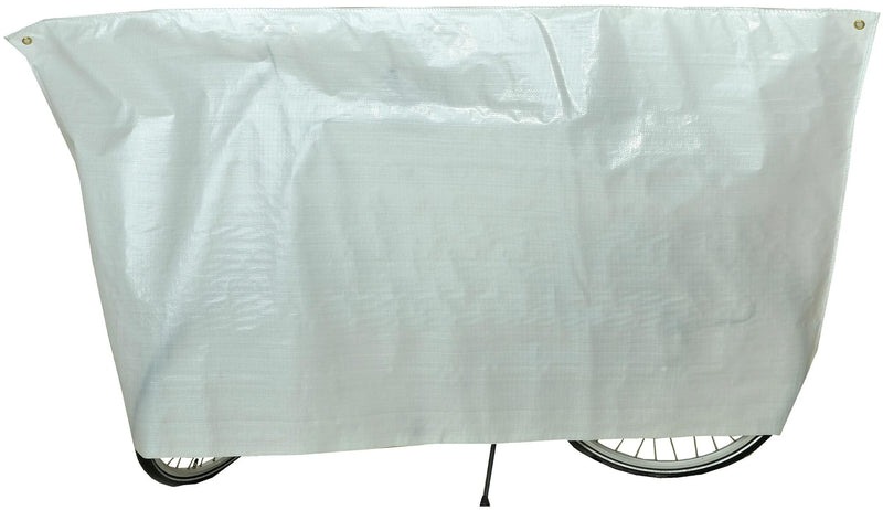 Couverture de protection des vélos VK (2) blanc avec anneaux