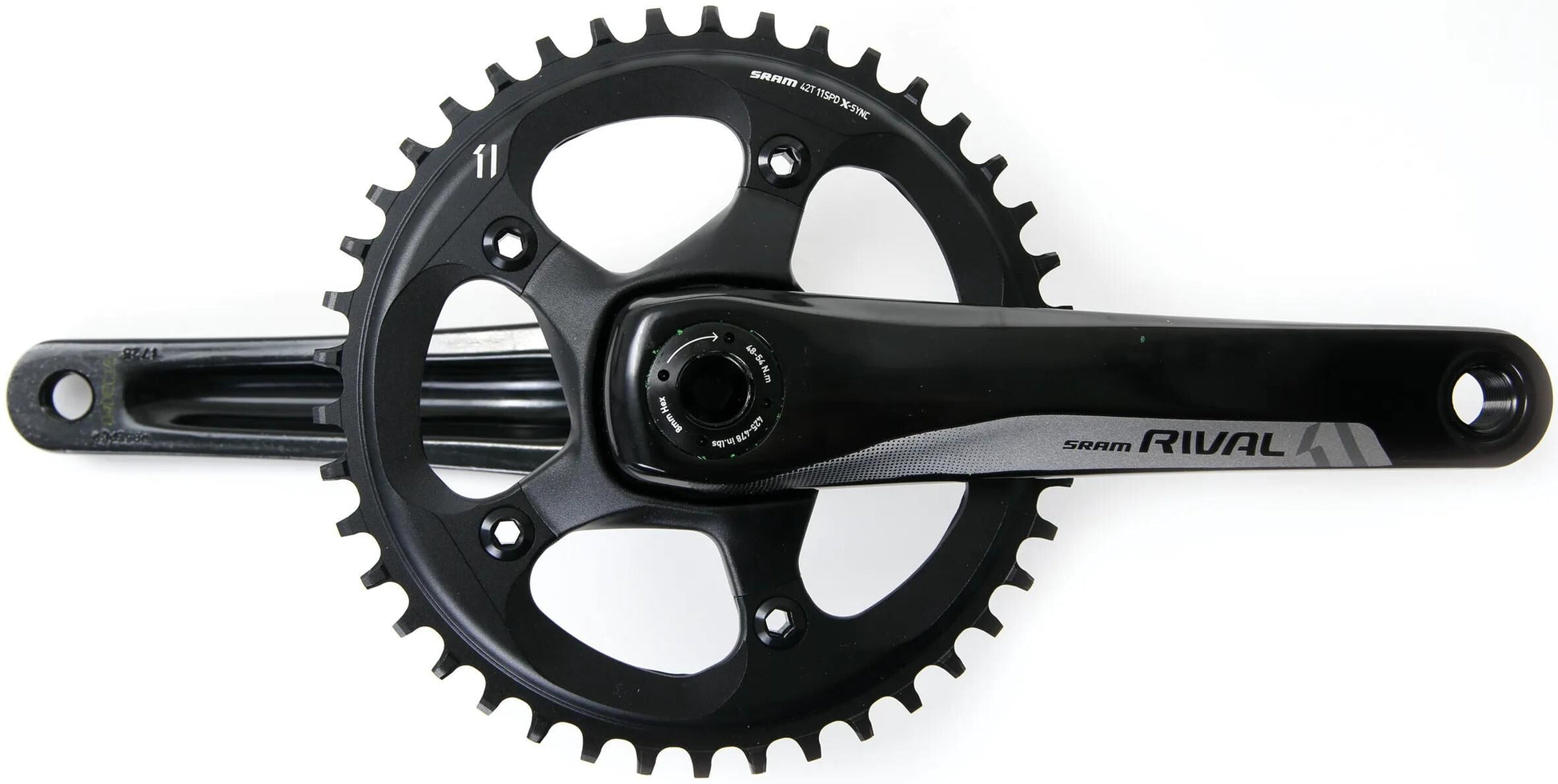 Sram Cranket Rival 1 BB30 42 T. 170 mm noir