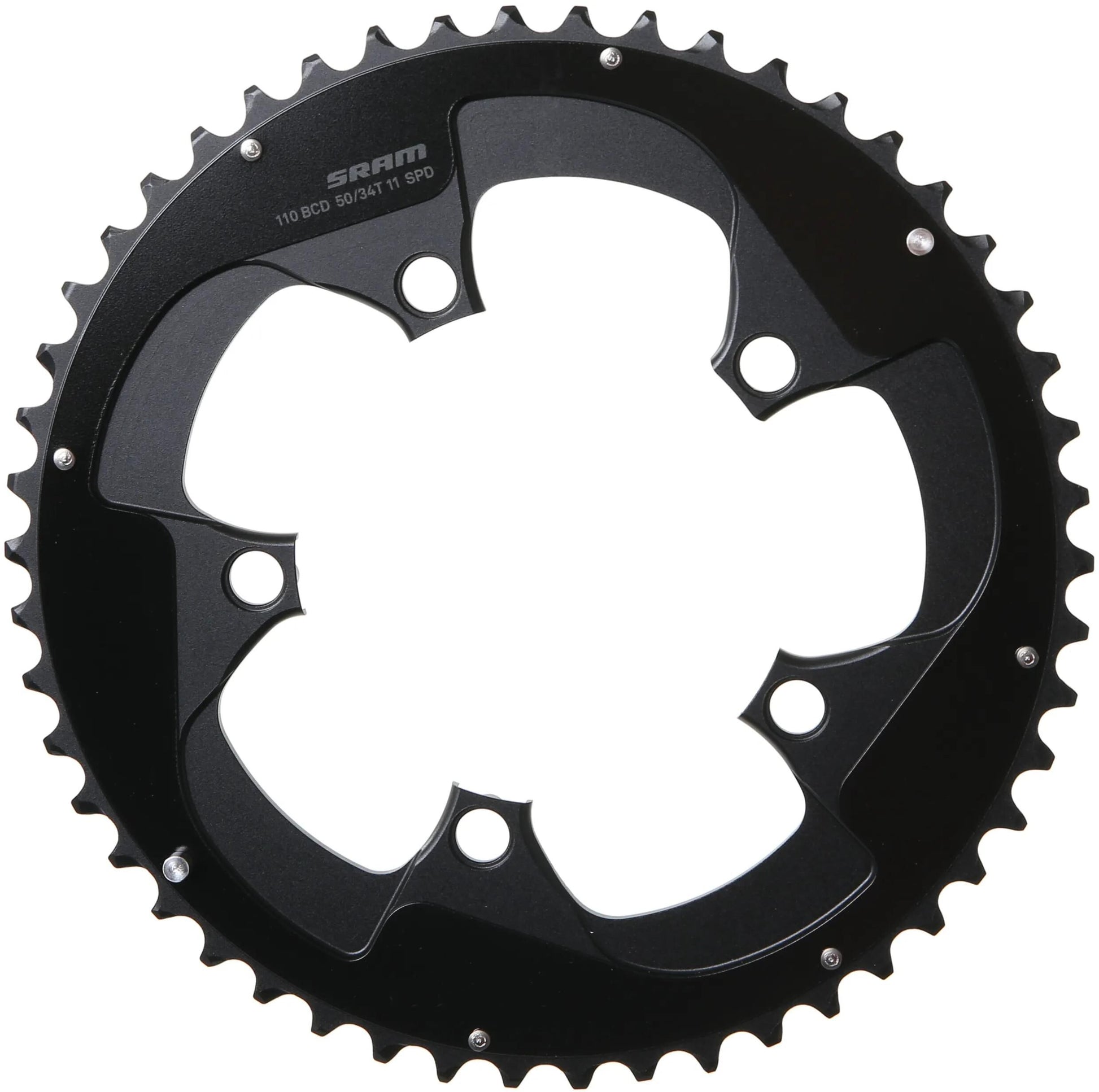 Sram Chain Ring Roaddoub. 50t Alu f. Noir