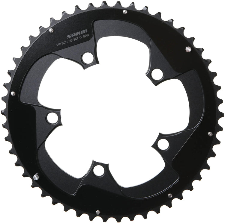 Sram Chain Ring Roaddoub. 50t Alu f. Noir
