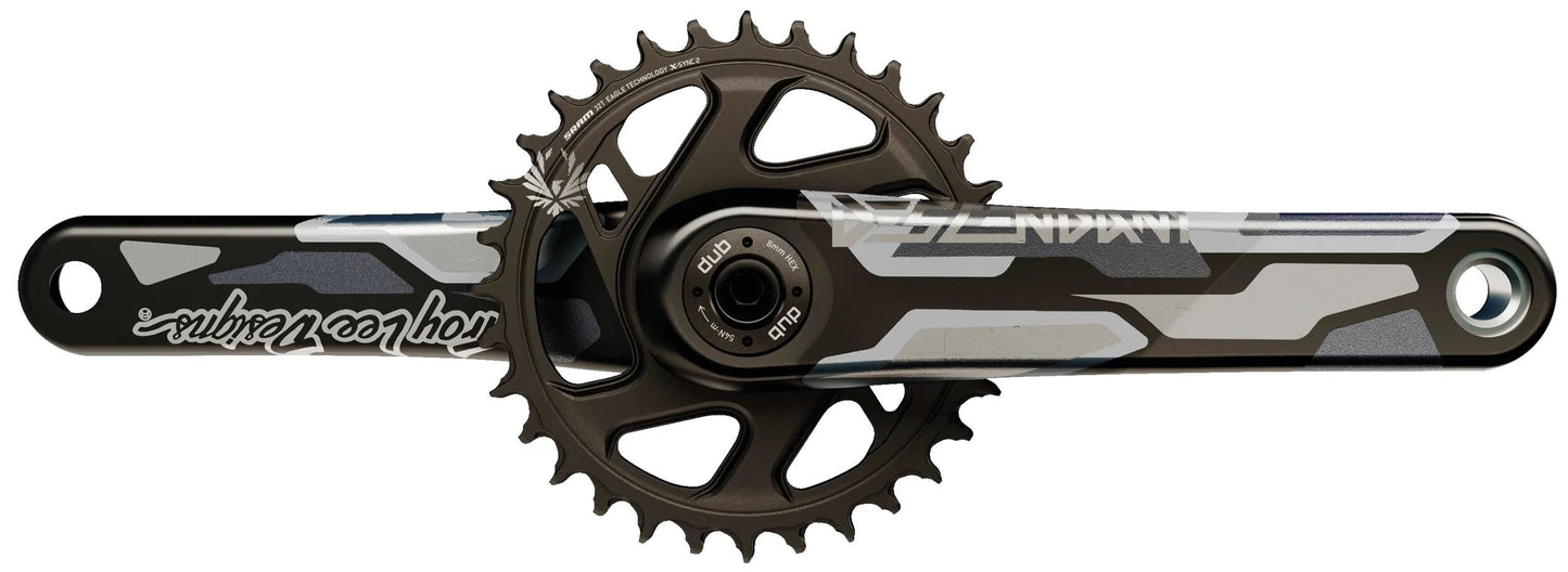 Pédalier Truvativ descendant troy lee design eagle pédalier truv.desc.troy lee des.eagle 165mm bl.