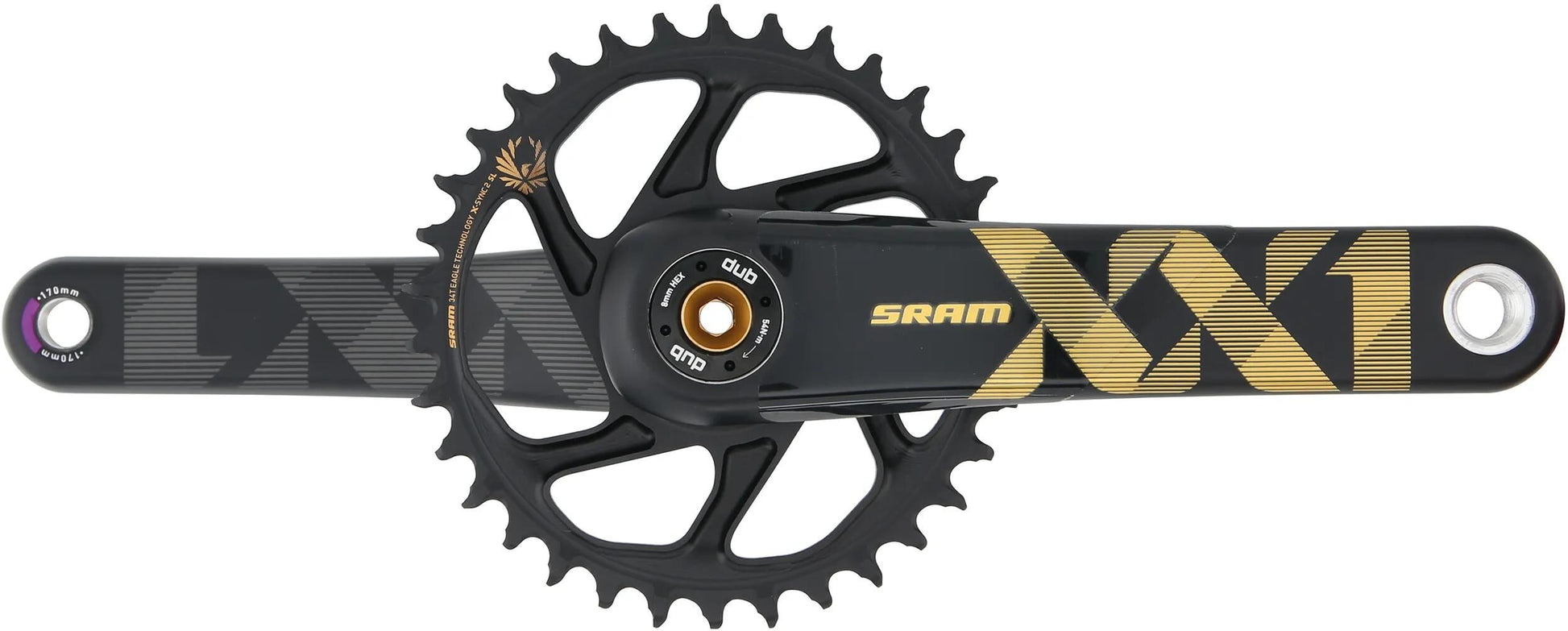 SRAM CRANKET XX1 Eagle 34T Boost 170 mm