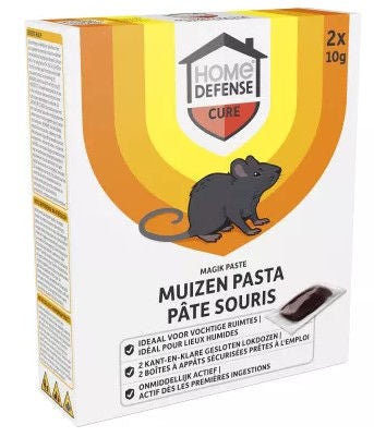 Kb control hd souris grains alfachloralose boîte d'appâts prêts à l'emploi 4 pcs m