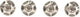 Silca Vis argent 4pcs.