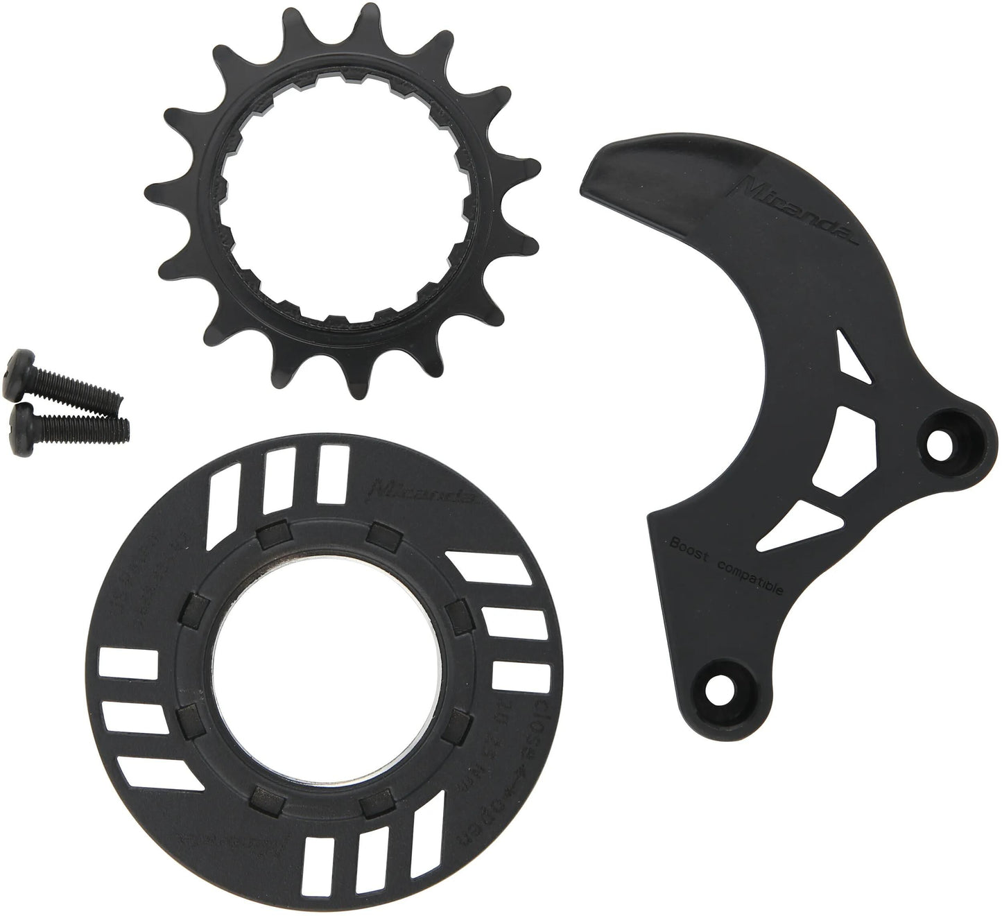 Miranda Stick-Tandwiel Sprocket 15T Chain Guard Ring + Guide
