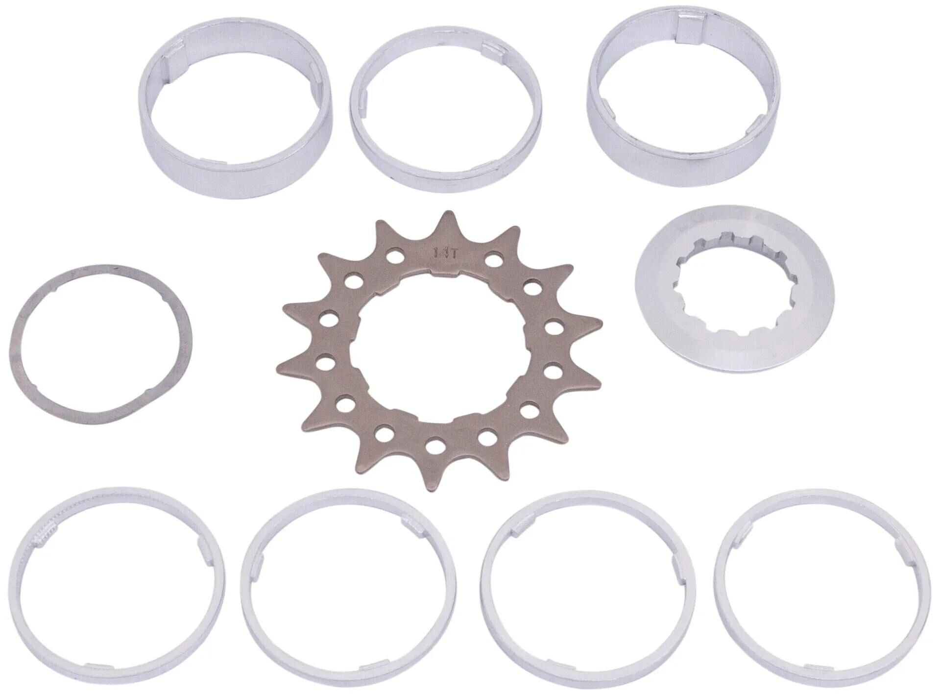 Point Sprocket W.spacer set 14T