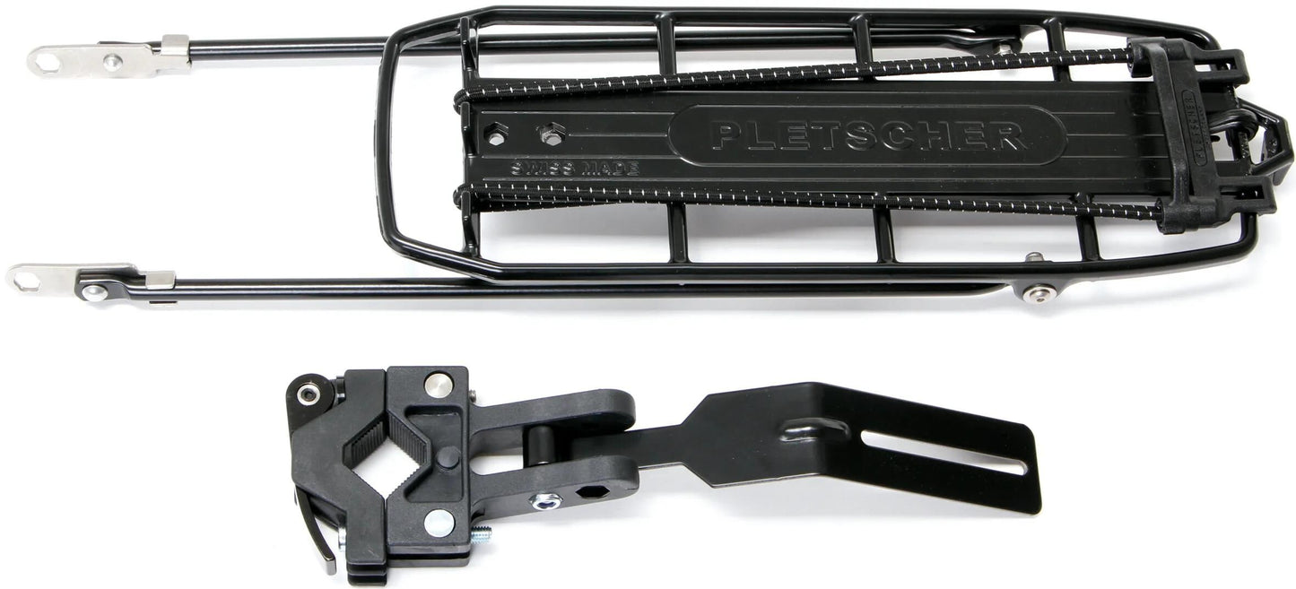 Porte-bagages Pletscher, suspension à rack rapide, porte-bagages arrière pletsch.quick-rack sus.26-28 b