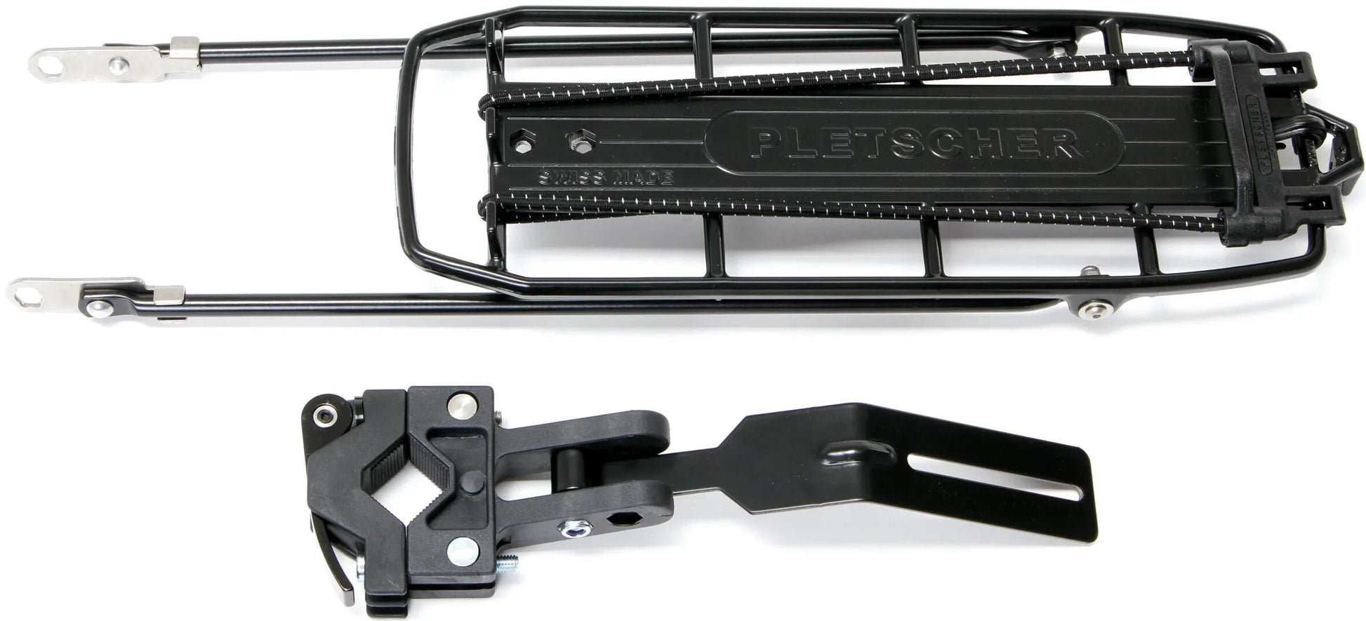 Porte-bagages Pletscher, suspension à rack rapide, porte-bagages arrière pletsch.quick-rack sus.26-28 b