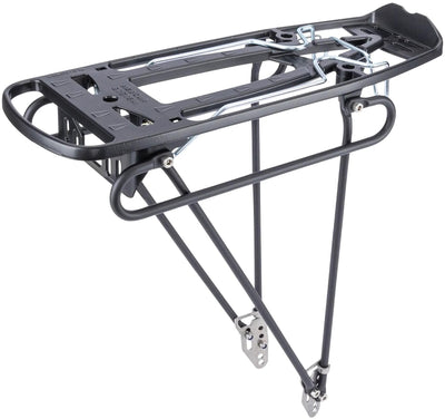 Porte-bagages Pletscher, à l'arrière du système Mercur, porte-bagages arrière Pletsch.Mercur System alu avec porte-casseroles