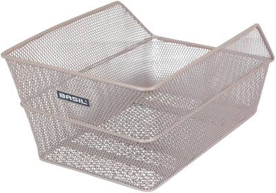 Panier de vélo de basilic Cento Basket arrière 24 x 38,5 x 11 cm Nude Metallique