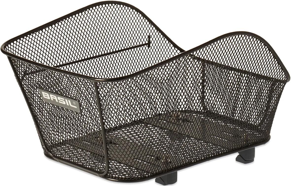 Icône de basilic S - Panier à vélo - à l'arrière - noir