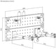 Contec crochets de présentation smart modular ct présentateur mural smart modular noir