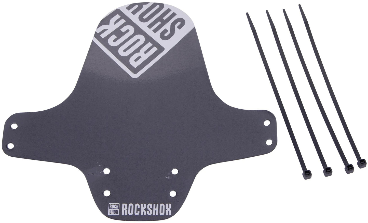 Rockshox Clip-on Fender RS ​​Black Silver Glossy