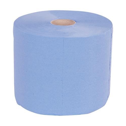 Papier de nettoyage Towlers l=24 cm l=190 m rouleau pp bleu 3 couches (2) | 2 pièces