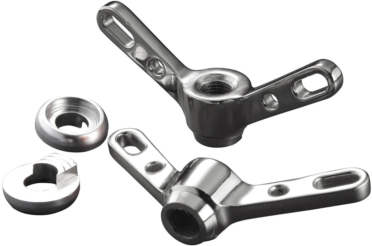 Brave Classic Wing Nut Noix arrière Paire de roues en argent