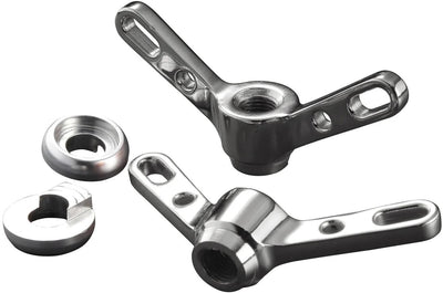 Brave Classic Wing Nut Noix arrière Paire de roues en argent