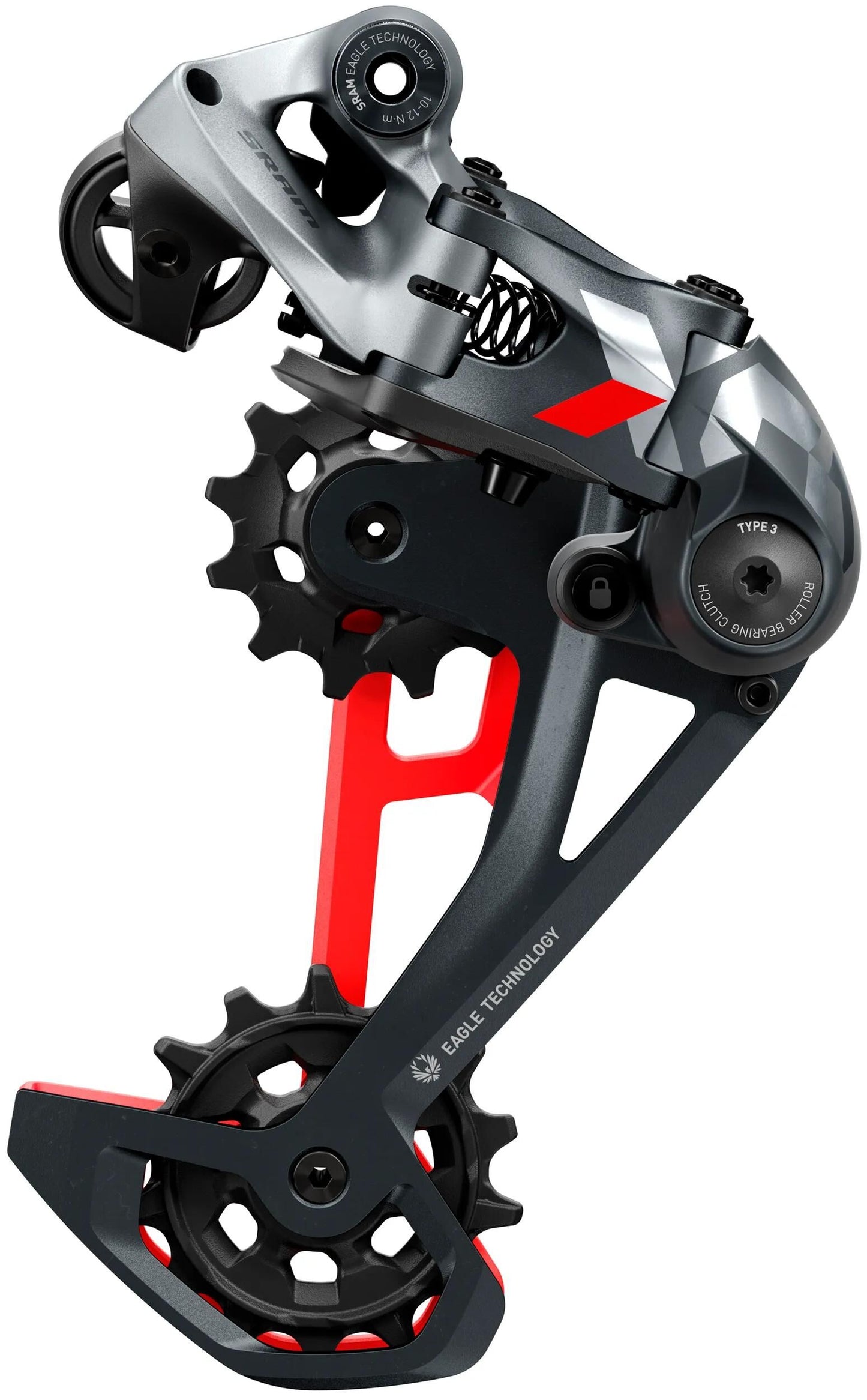 Déraille arrière SRAM. X01 Eagle 52T rouge