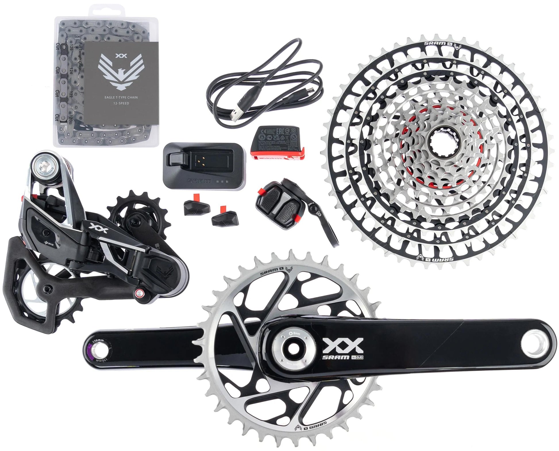 SRAM SET XX SL EAGLE AXS TR. 170 mm