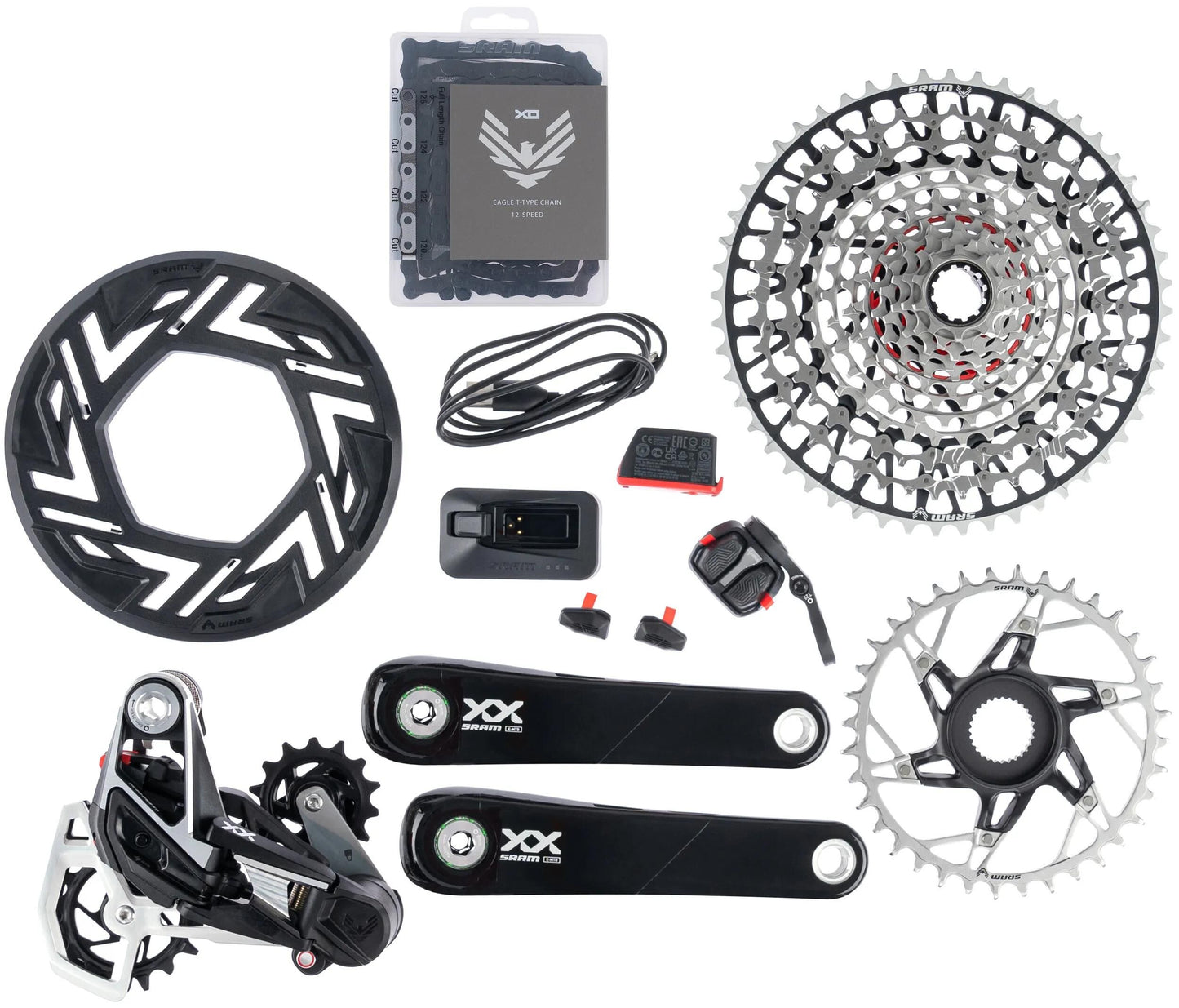 SRAM SET XX EAGLE AXS TR. Bike électronique 165 mm 36t
