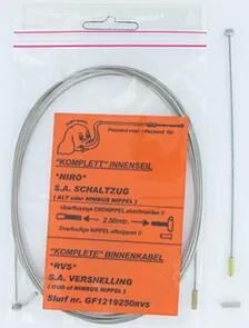 Câble intérieur de dérailleur Slurf gf1219225rvs dérailleur.cabine intérieure. gf1219225rvs 2,5 m en acier inoxydable