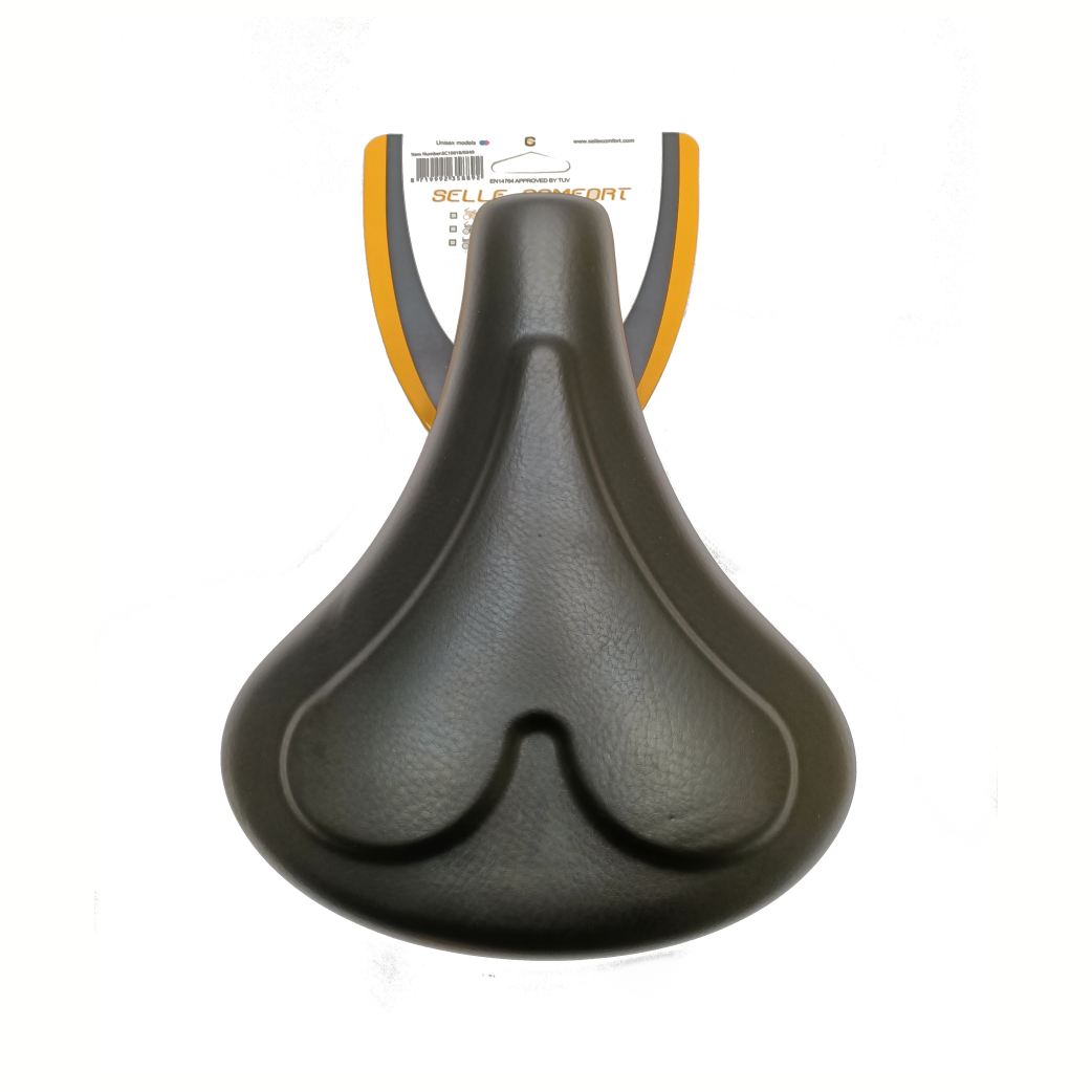 Selle Comfort Comfort Saddle City Gel Heart, sans nœud coulant