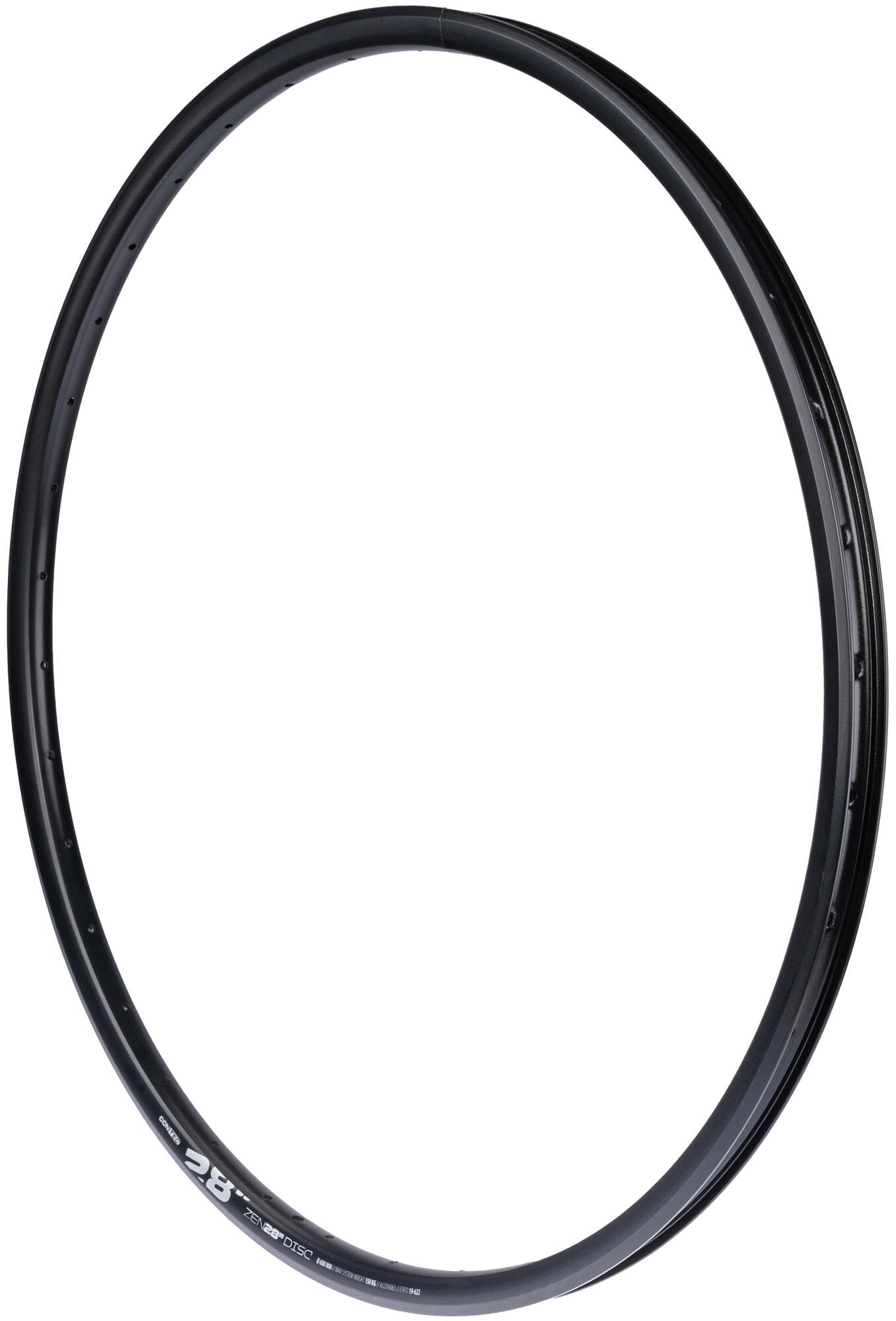 Consec Ct Aluminium Rims Zen 28 D 28, 32L. 25-622, SV, noir