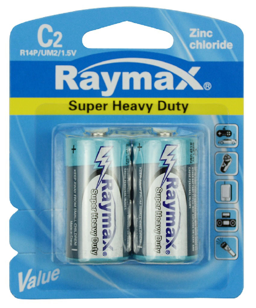 Batterie Raymax r14p zinc c15v %c3%a0 2 pièces