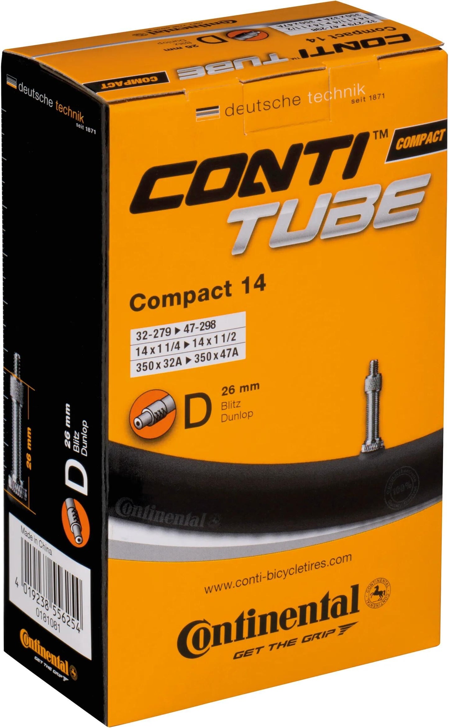 TUBE CONTI CONTINAL COMPACT 14 32 47-279 298 D26
