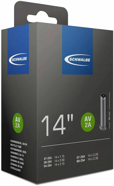 SCHWALBE Inner Tube AV2A 14 x 1,75-2,35 (47 60-254) 40 mm