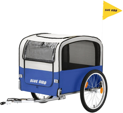 Blue bird vélo chariot pour chien remorque pour chien 20 bleu gris clair