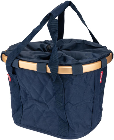 Rixen Kaul Shop.Bag R K Bikebasket Rhombus Midnight Gold