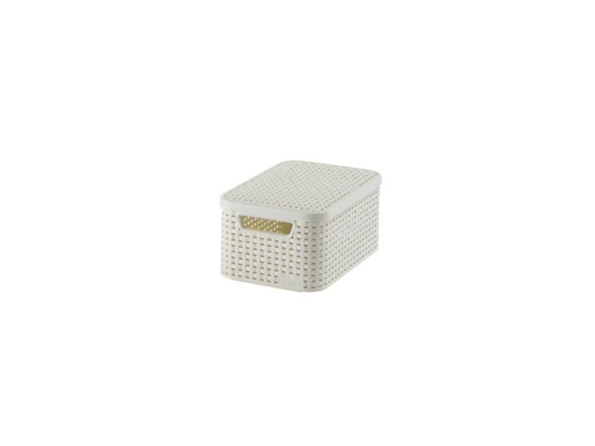 Curver Style Basket 6L S Lid Vintage White