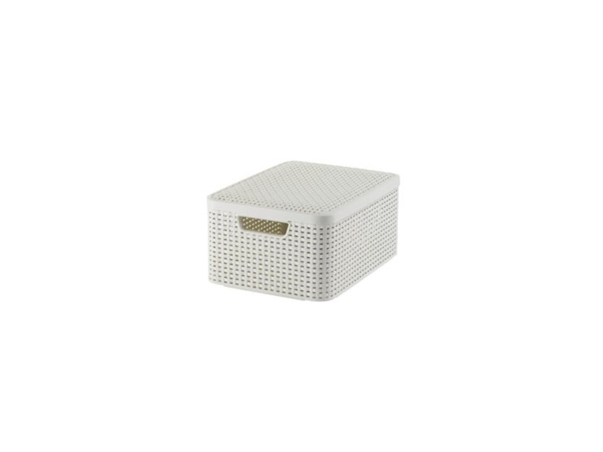 Style de rangement Curver Curver avec couvercle M 18 L Crèmewit