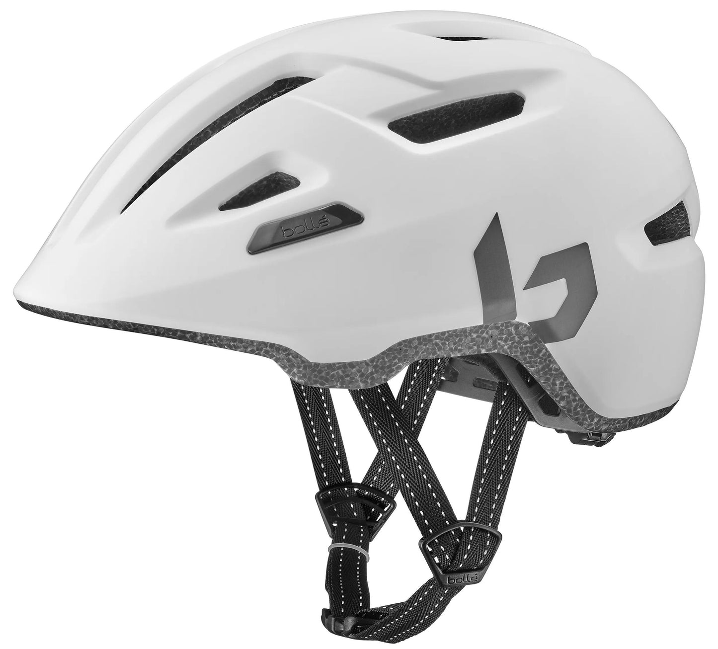 Position de casque bollé pure l mate blanc